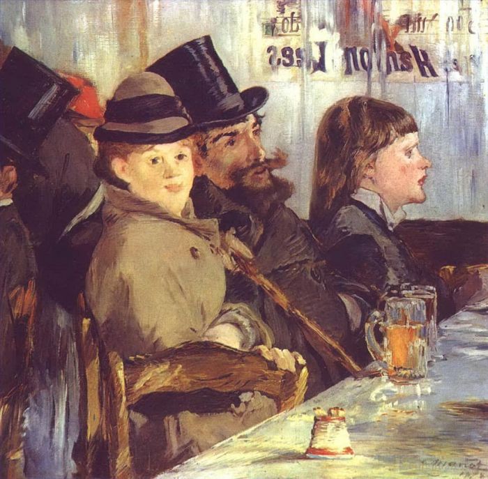 Edouard Manet Oil Painting - At the Cafe