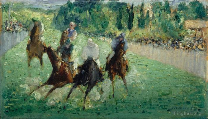 Edouard Manet Oil Painting - At the races
