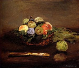 Artwork Basket of Fruits