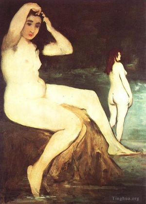 Artist Edouard Manet's Work - Bathers on the Seine