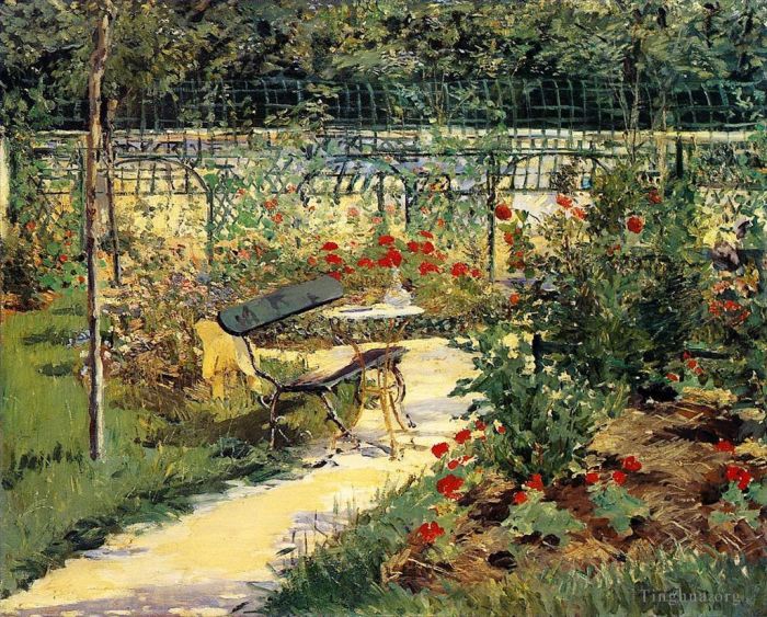 Edouard Manet Oil Painting - Bench