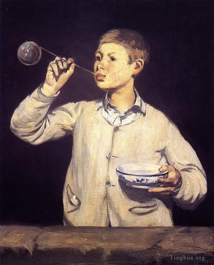 Edouard Manet Oil Painting - Boy Blowing Bubbles