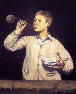 Artist Edouard Manet's Work - Boy Blowing Bubbles