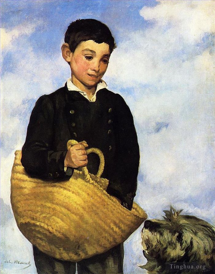 Edouard Manet Oil Painting - Boy with Dog