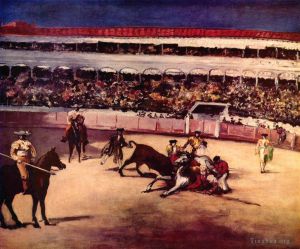 Artist Edouard Manet's Work - Bull fighting scene
