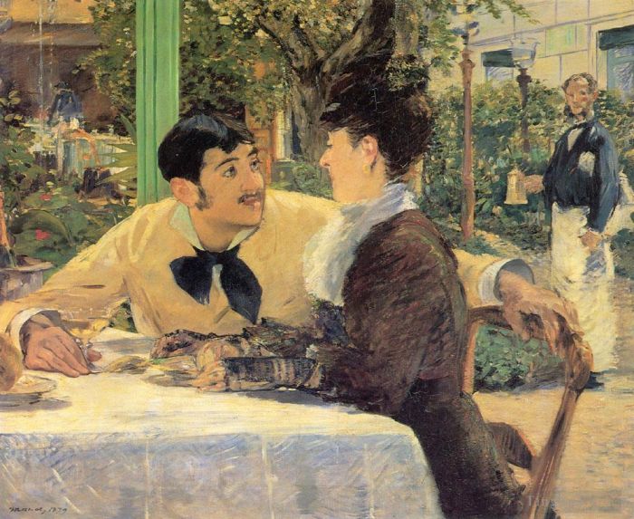 Edouard Manet Oil Painting - At Father Lathuille
