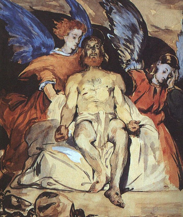 Edouard Manet Oil Painting - Christ with Angels