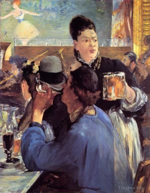 Artist Edouard Manet's Work - Corner of a Café-Concert