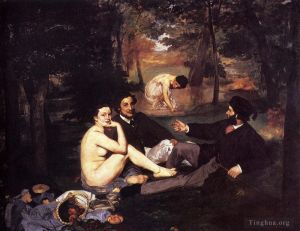 Artist Edouard Manet's Work - The Luncheon on the Grass (The Bath)