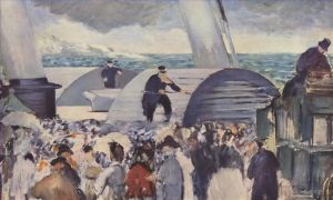 Artist Edouard Manet's Work - Embarkation after Folkestone