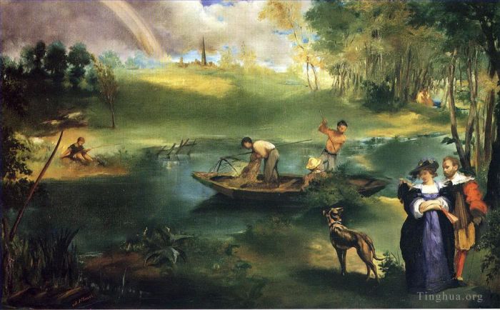 Edouard Manet Oil Painting - Fishing
