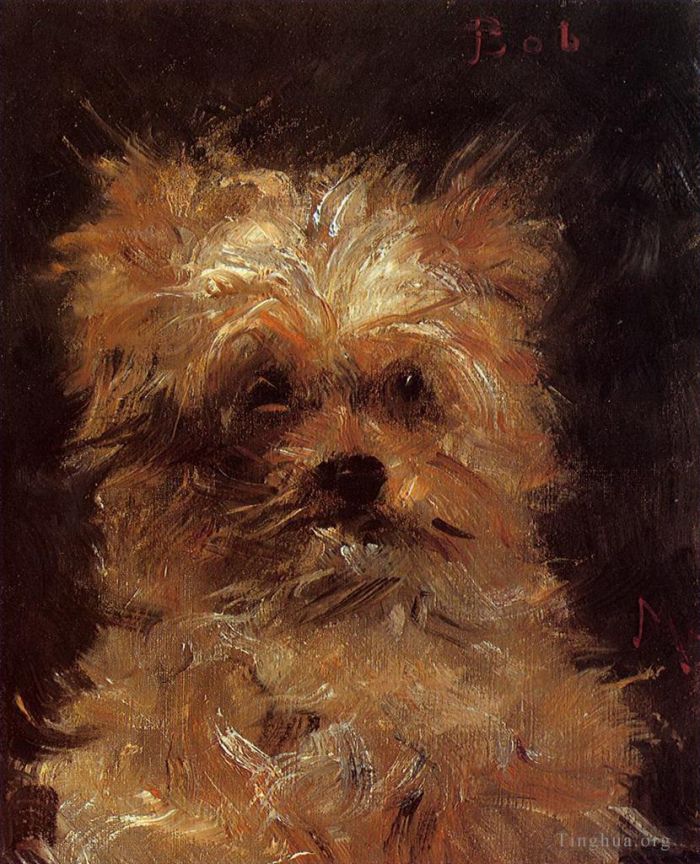 Edouard Manet Oil Painting - Head of a Dog