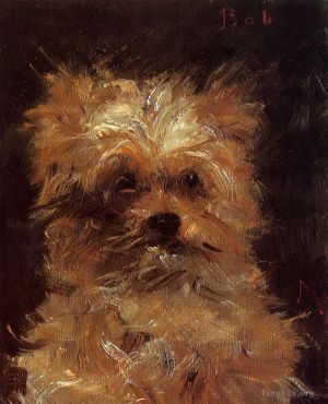 Artist Edouard Manet's Work - Head of a Dog