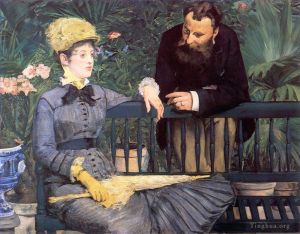 Artist Edouard Manet's Work - The conservatory