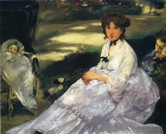Edouard Manet Oil Painting - In the garden