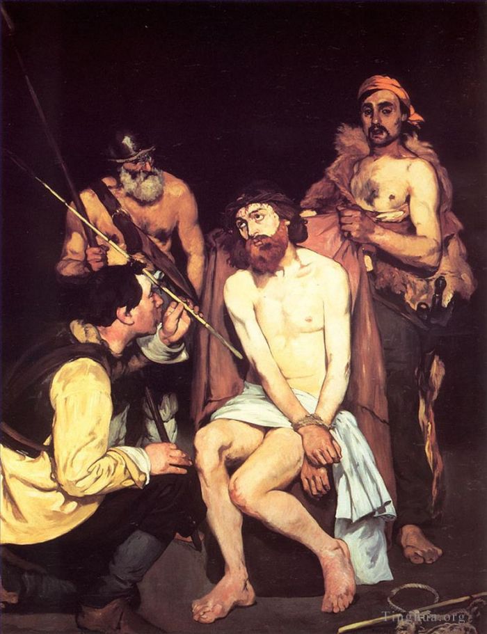 Edouard Manet Oil Painting - Jesus Mocked by the Soldiers