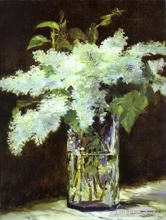 Edouard Manet Oil Painting - Lilac in a glass