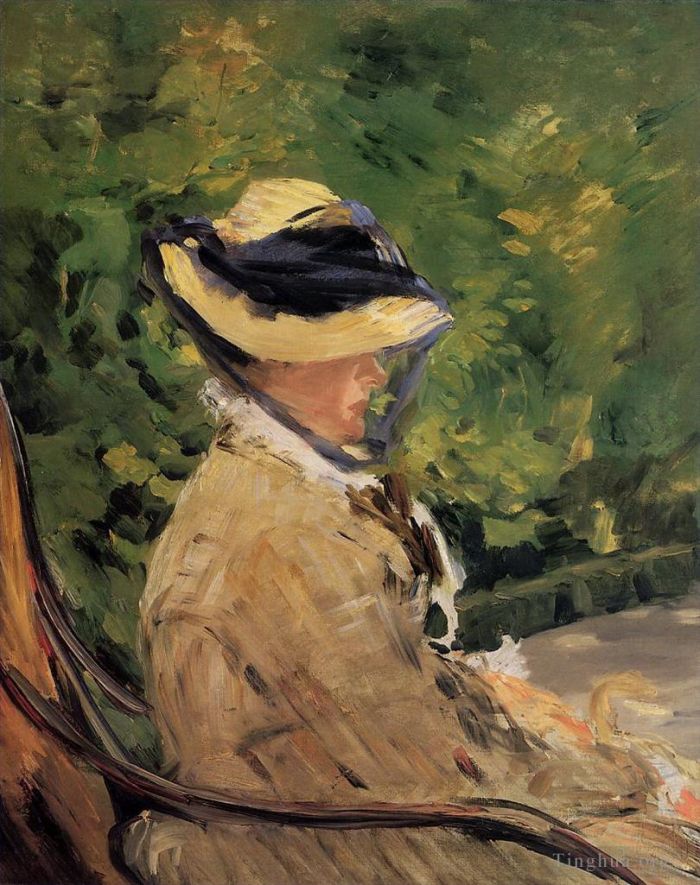 Edouard Manet Oil Painting - Madame Manet at Bellevue