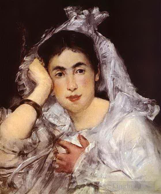 Edouard Manet Oil Painting - Marguerite de Conflans Wearing Hood