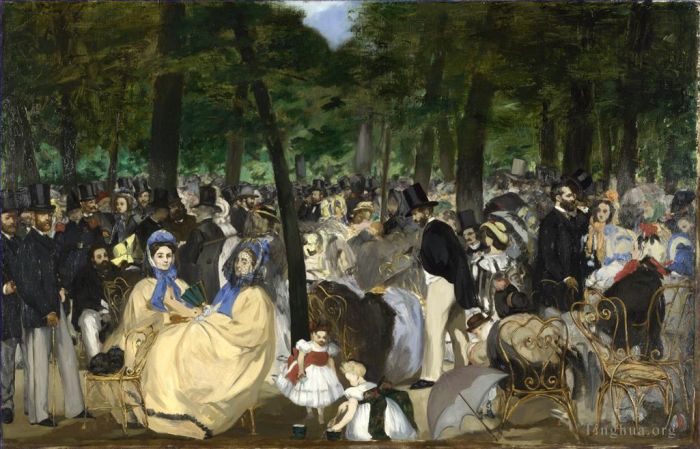 Edouard Manet Oil Painting - Music in the Tuileries