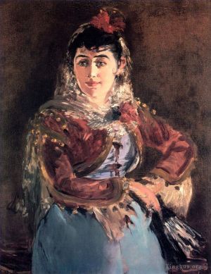 Artist Edouard Manet's Work - Portrait of Emilie Ambre in the role of Carmen