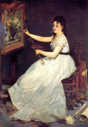 Artist Edouard Manet's Work - Portrait of Eva Gonzales