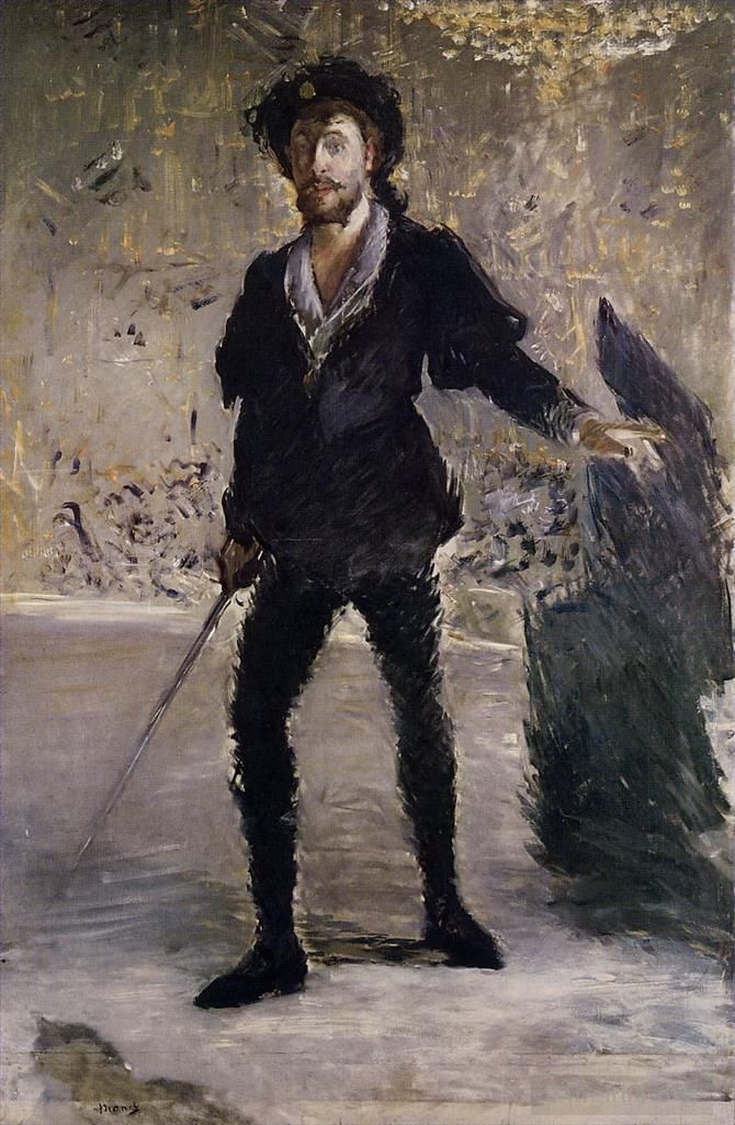 Edouard Manet Oil Painting - Portrait of Faure as Hamlet