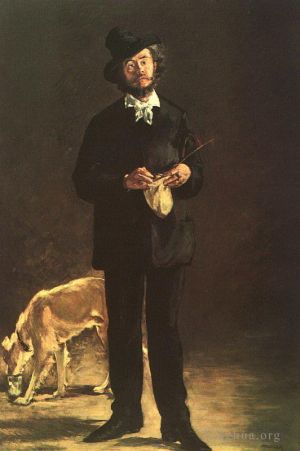 Artist Edouard Manet's Work - Portrait of Gilbert Marcellin Desboutin