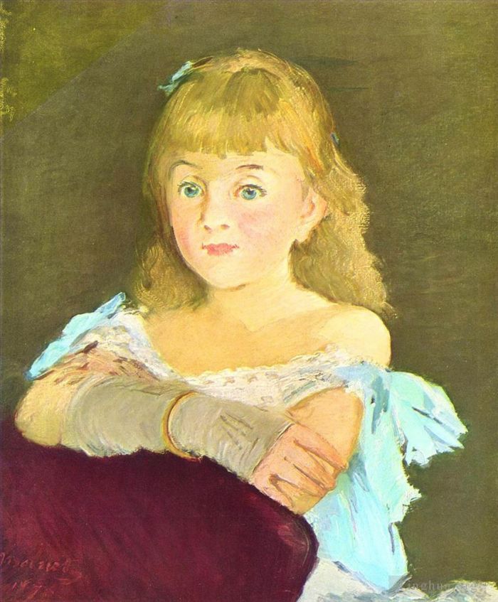 Edouard Manet Oil Painting - Portrait of Lina Campineanu