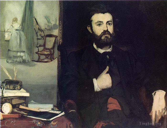 Edouard Manet Oil Painting - Portrait of Zacharie Astruc