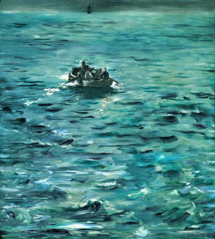 Edouard Manet Oil Painting - Rochefort Escape