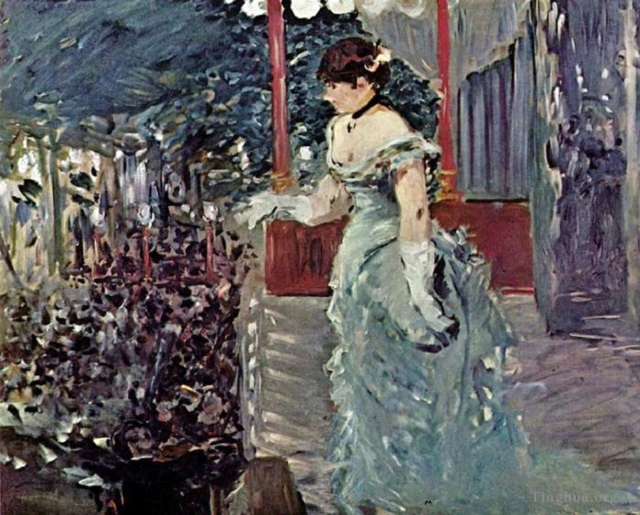 Edouard Manet Oil Painting - Singer at a Cafe Concert