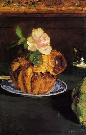 Artist Edouard Manet's Work - Still Life with Brioche