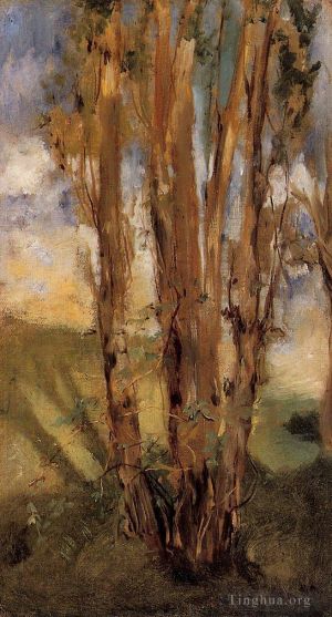 Artist Edouard Manet's Work - Study of trees