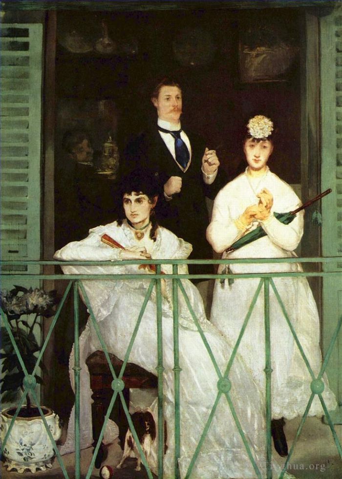 Edouard Manet Oil Painting - The Balcony