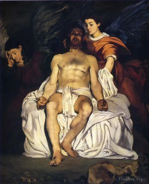 Artist Edouard Manet's Work - The Dead Christ with Angels