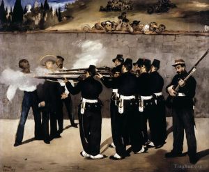 Artist Edouard Manet's Work - The Execution of the Emperor Maximilian of Mexico