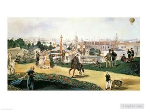 Artist Edouard Manet's Work - View of the 1867 Exposition Universelle