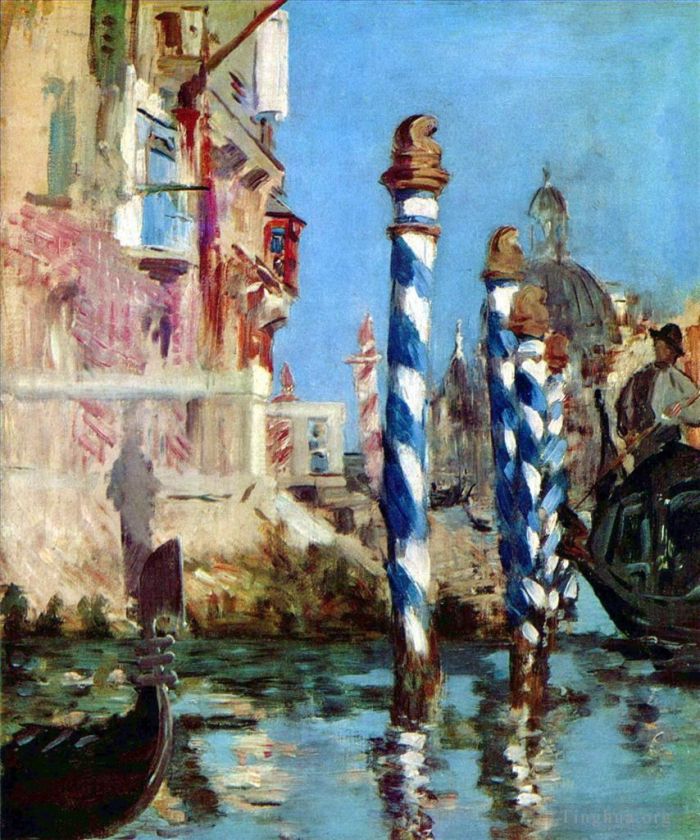 Edouard Manet Oil Painting - The Grand Canal Venice