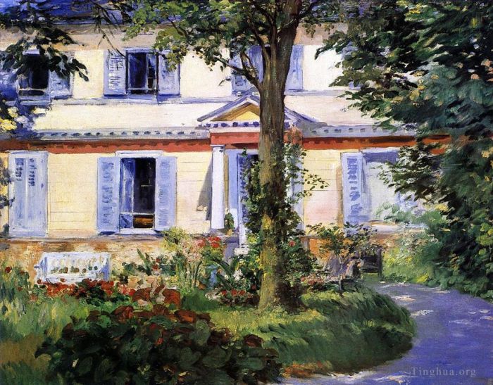 Edouard Manet Oil Painting - The House at Rueil