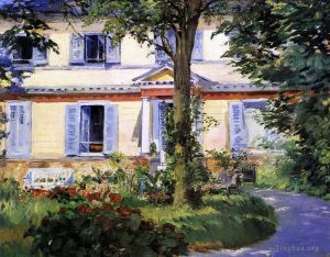 Artist Edouard Manet's Work - The House at Rueil