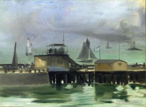 Artist Edouard Manet's Work - The Jetty at Boulogne