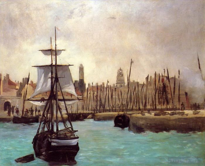 Edouard Manet Oil Painting - The Port of Bordeaux 2