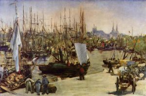Artist Edouard Manet's Work - The Port of Bordeaux