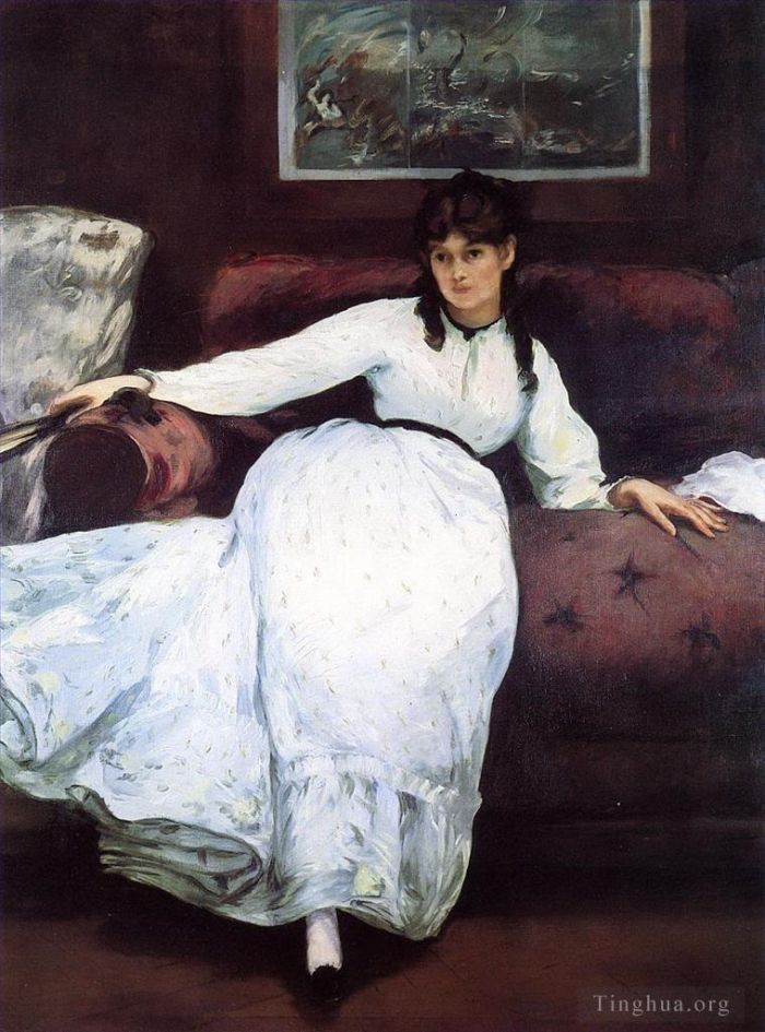 Edouard Manet Oil Painting - The Rest portrait of