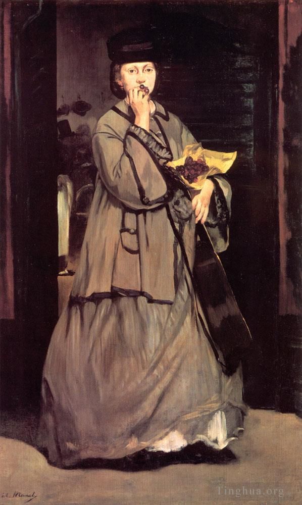 Edouard Manet Oil Painting - The Street Singer