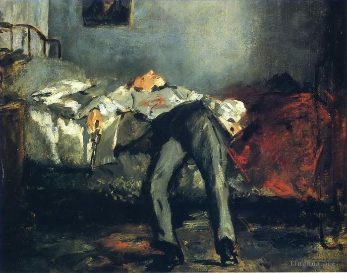 Edouard Manet Oil Painting - The Suicide