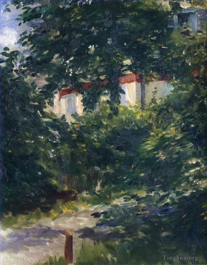 Edouard Manet Oil Painting - The garden around Manet house