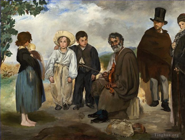 Edouard Manet Oil Painting - The old musician