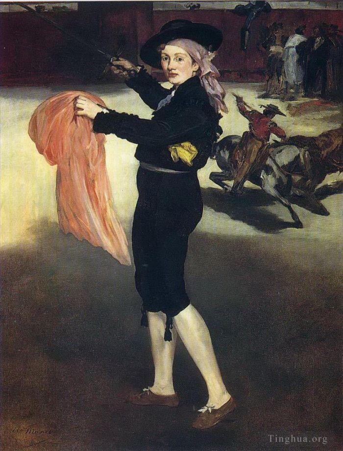 Edouard Manet Oil Painting - Victorine Meurent in the costume of an Espada